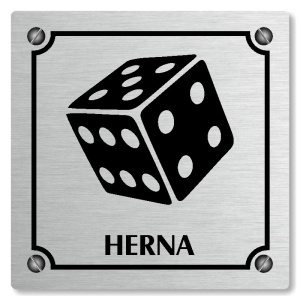 Herna, 118x118mm, stříbrná, Kansas